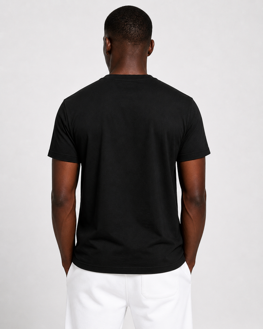 Basicwy Black Regular Fit Tee
