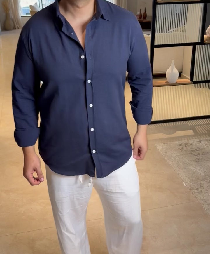Navy Blue Shirt