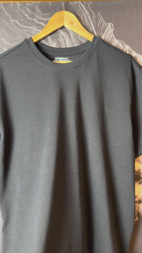 Basicwy Black Regular Fit Tee