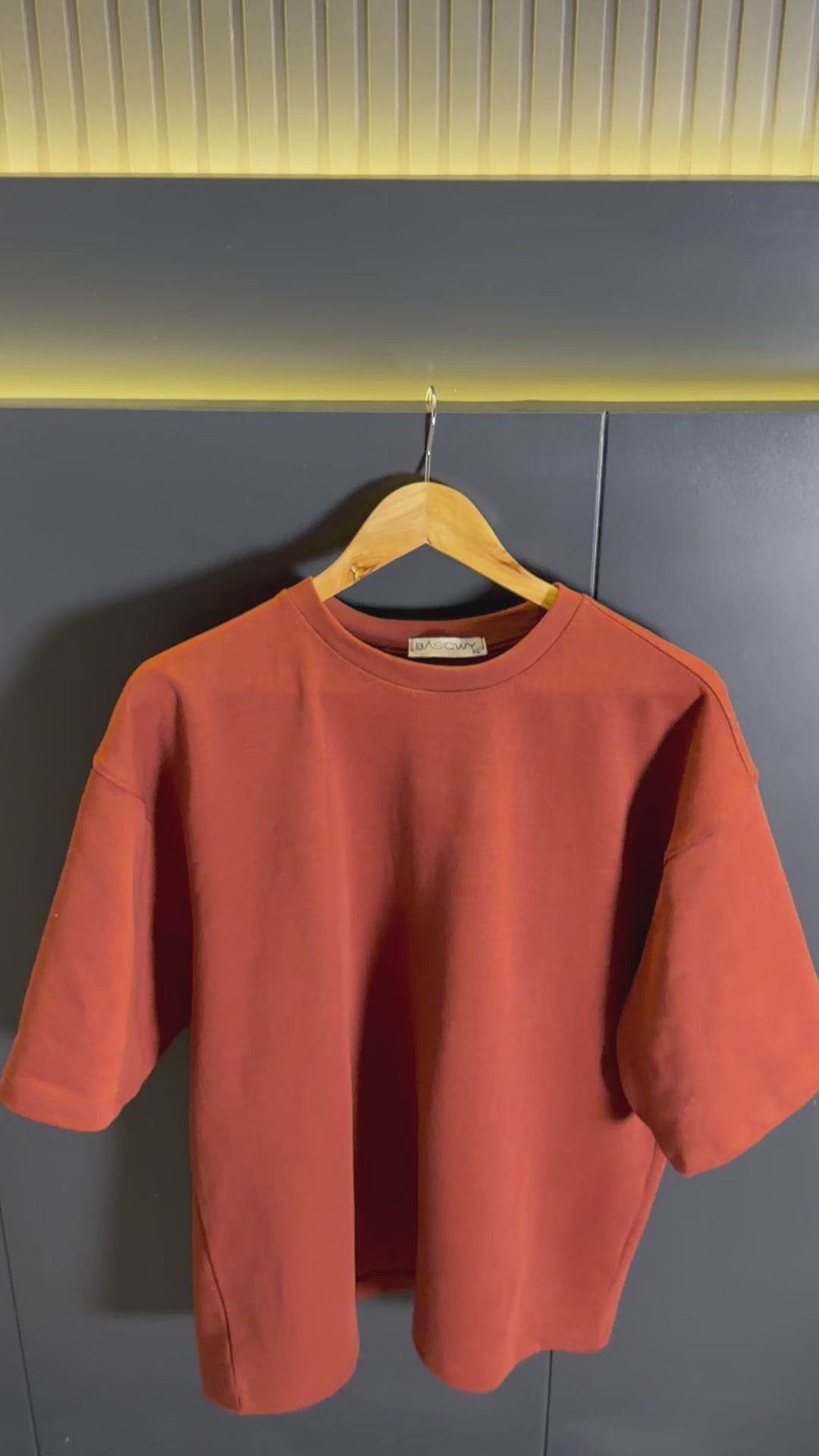 Basicwy oversize tee Terracotta
