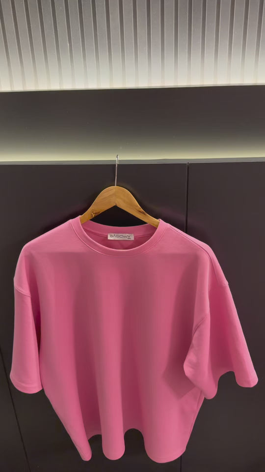 Basicwy oversize tee Bubblegum Pink